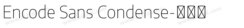 Encode Sans Condense字体转换